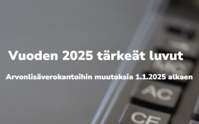 Kilometrikorvaus ja kotimaan päivärahat vuodelle 2025